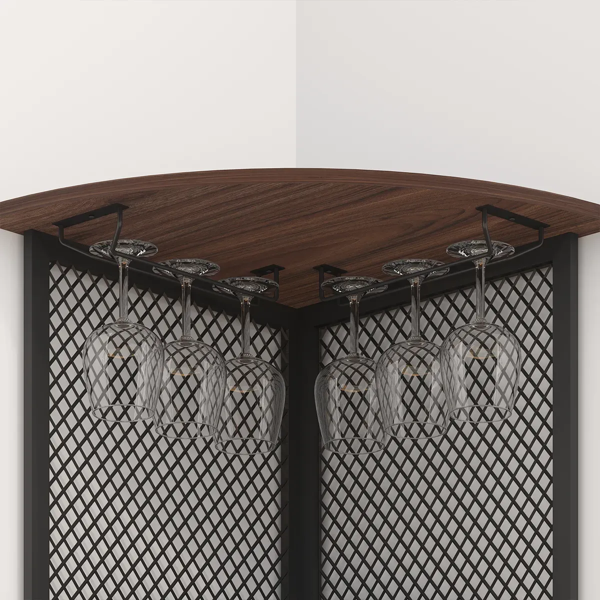 کابینت نوار گوشه ای با ذخیره Ù‚ÙØ³Ù‡ تنظیم, گردو_06