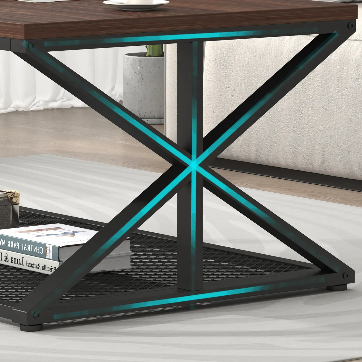 Tafura yekofi nekuchengetedza, Walnut, 47 Inch_07