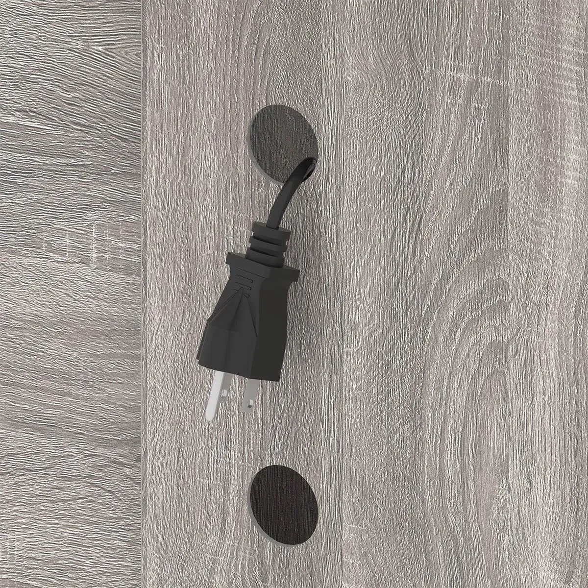 70.86†Gabinete vino yéetel u espacio nevera, Sáasil gris Oak_13