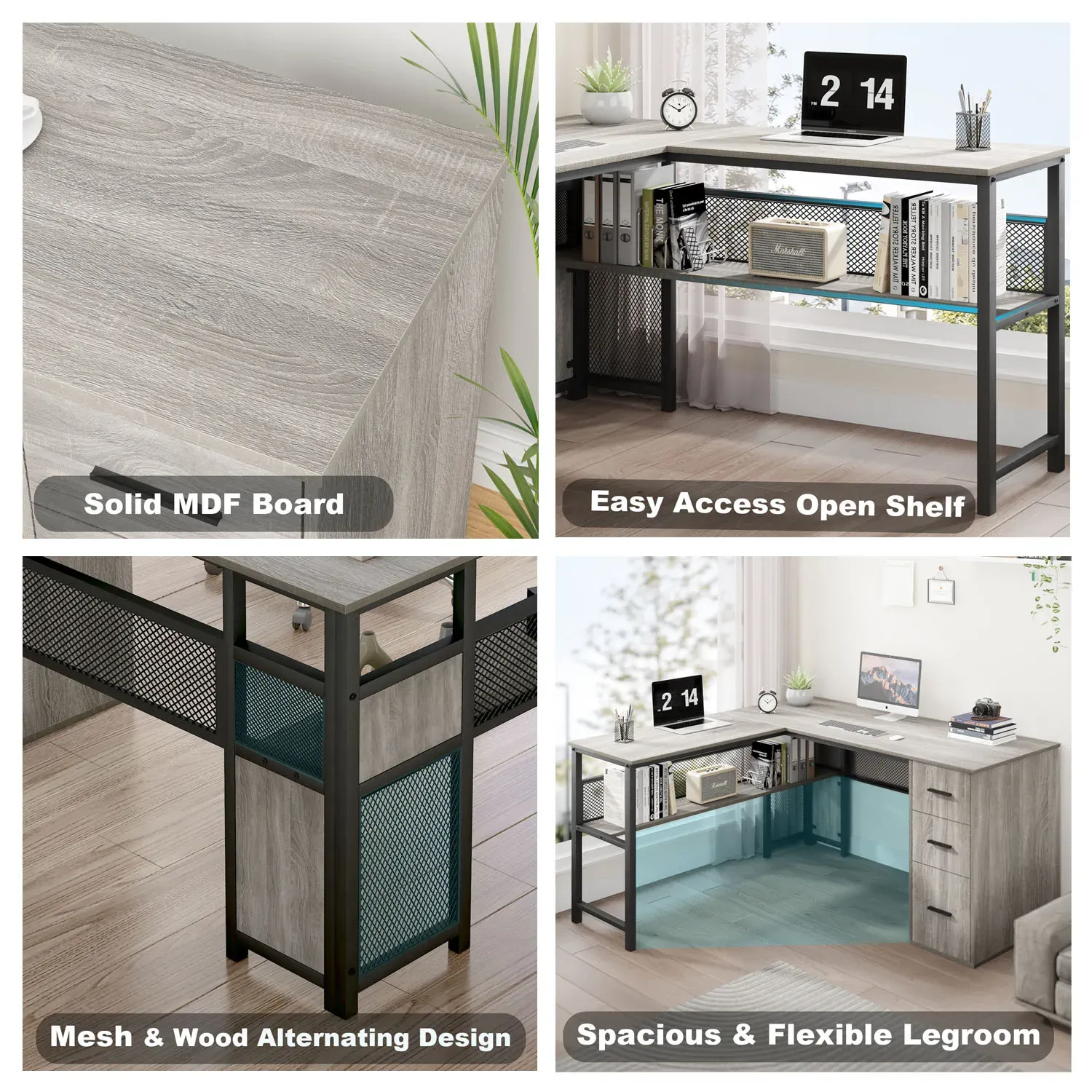 L hugis desk na may mga cabinets ng file, Light grey oak_09