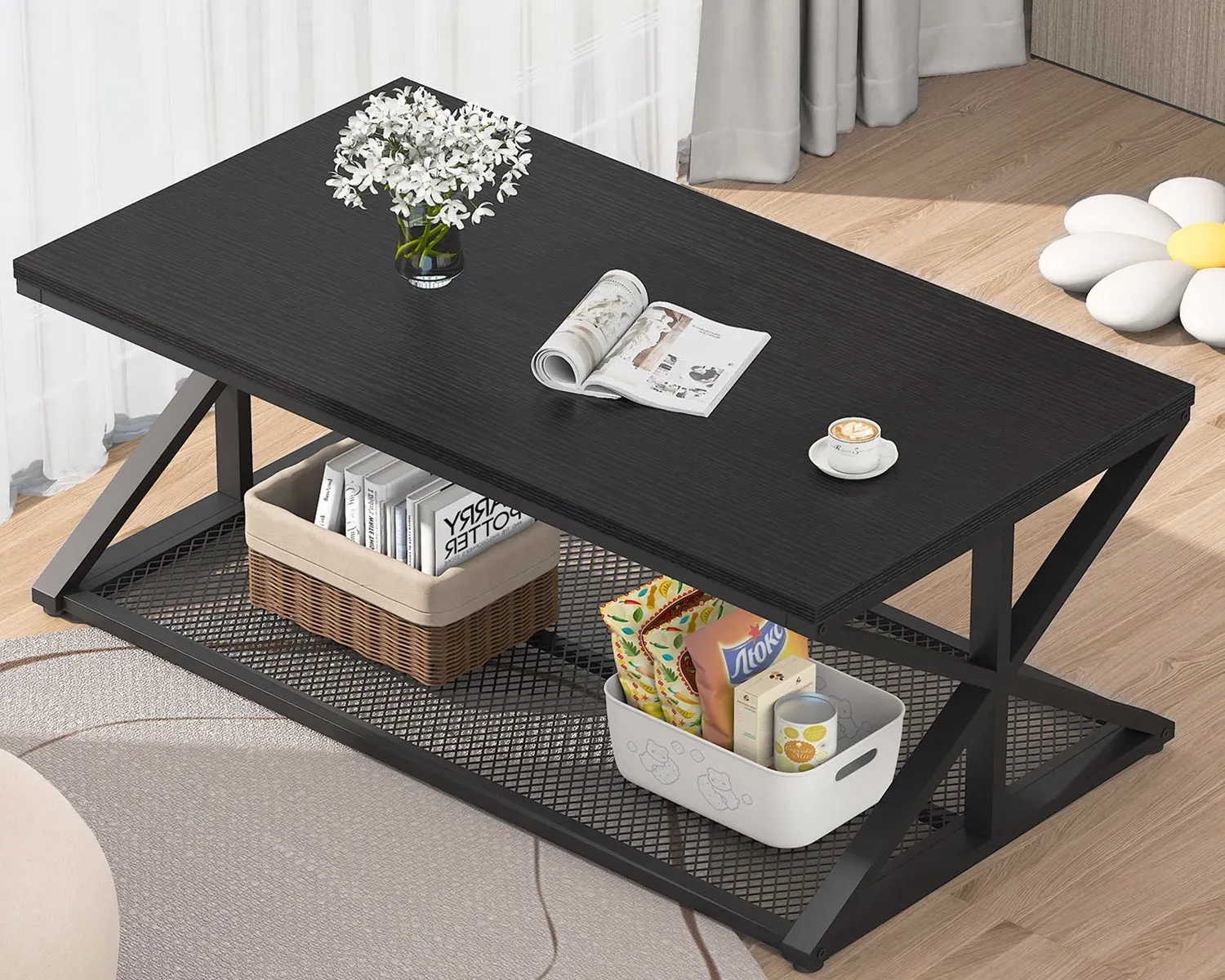 Sofabord med opbevaring, Sort eg, 47 Inch_03