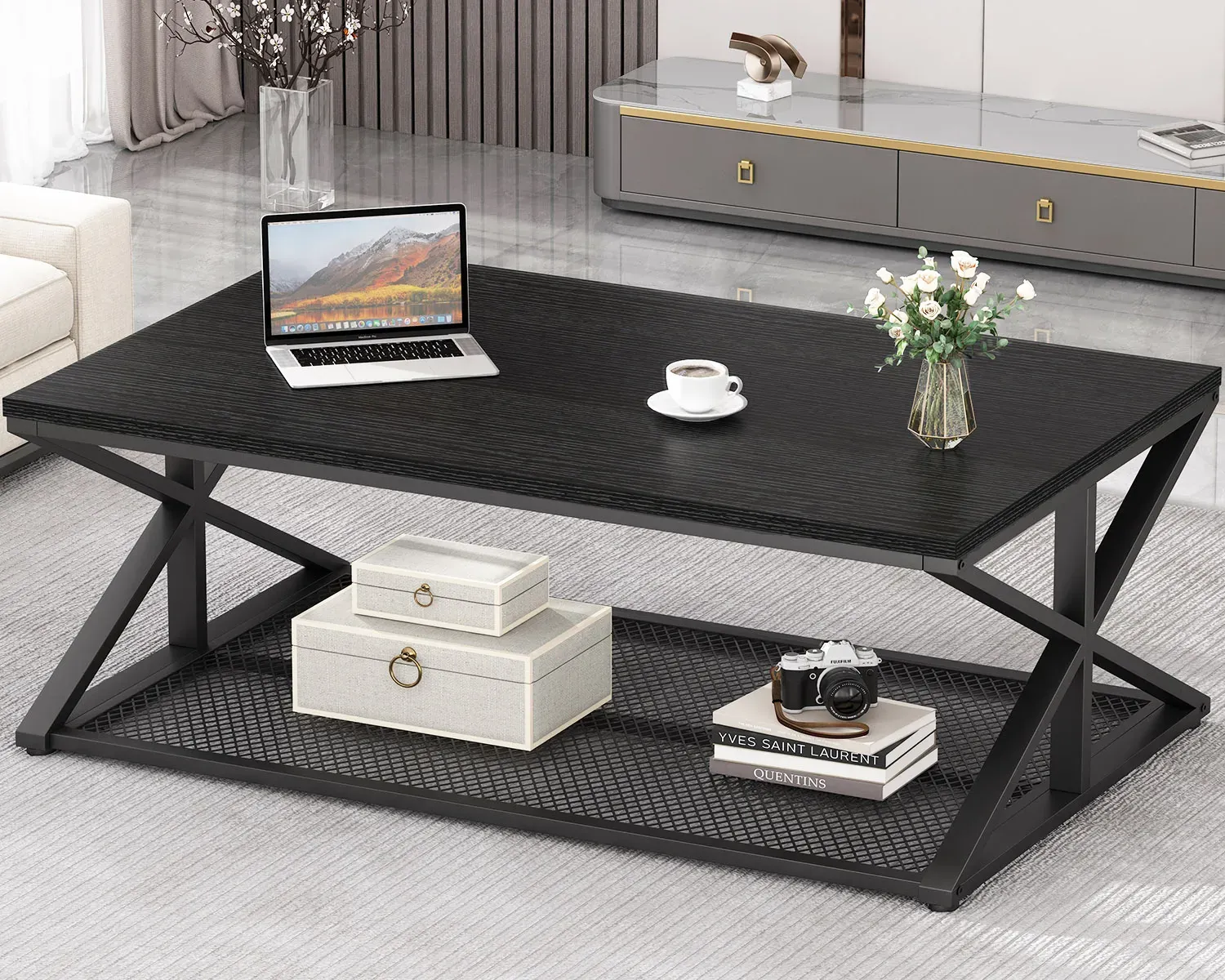 Sofabord med opbevaring, Sort eg, 47 Inch_05