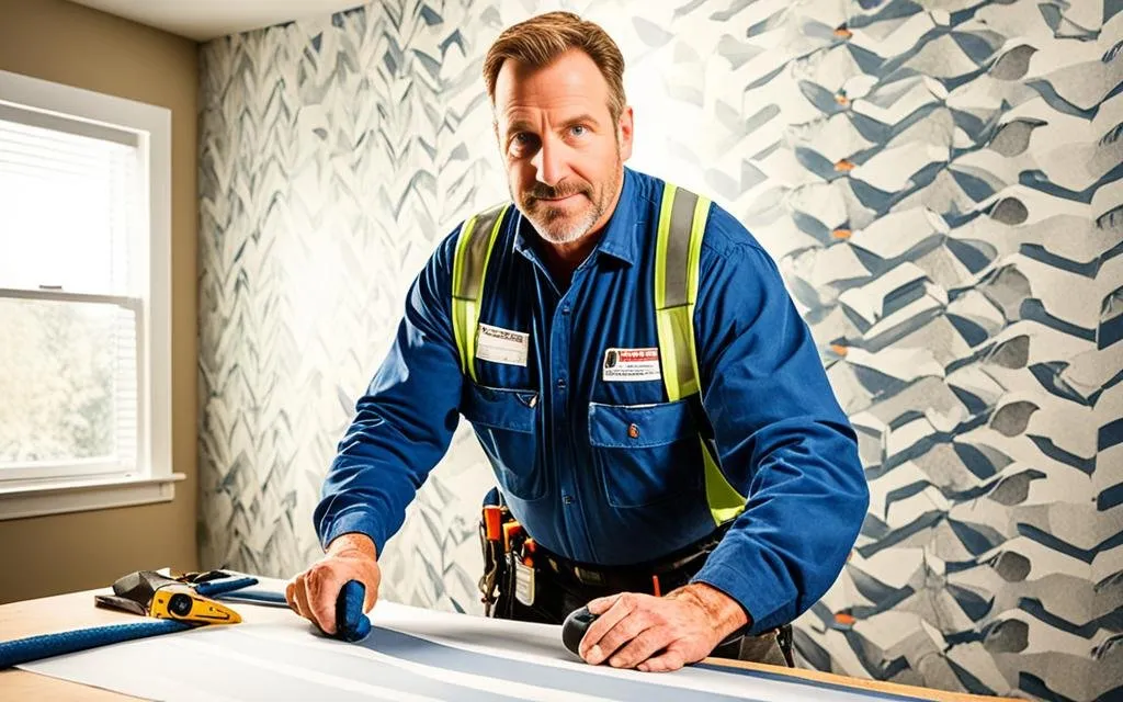professional wallpaper installer