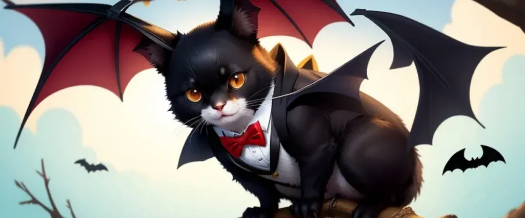 Bat With Outspread Wings