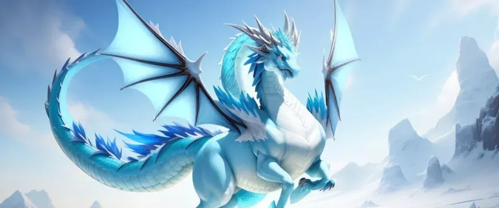Ice Dragon At Day
