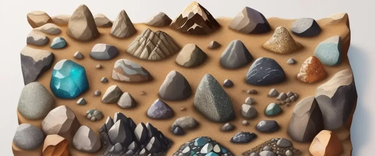 Rocks, stones, and pebbles