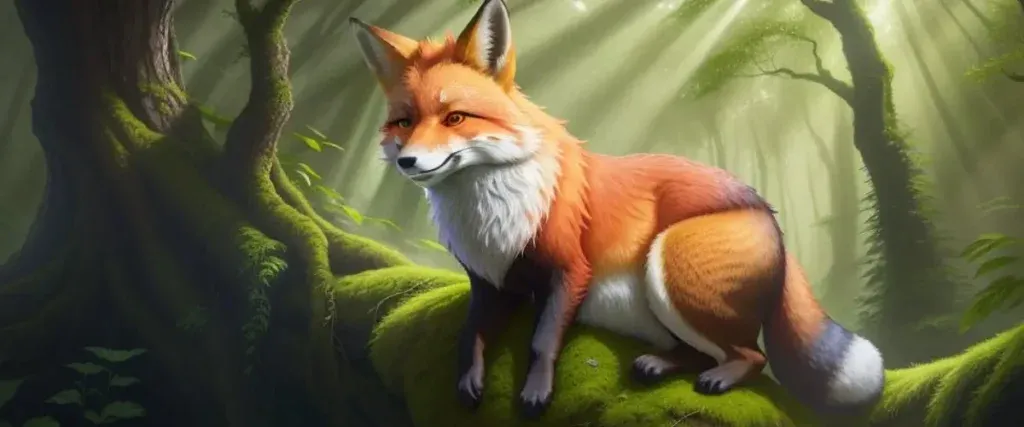 Fox in a forest
