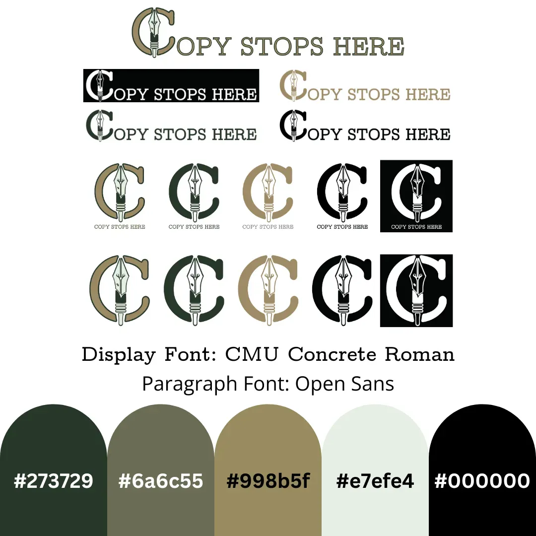 Branding and media kit design example