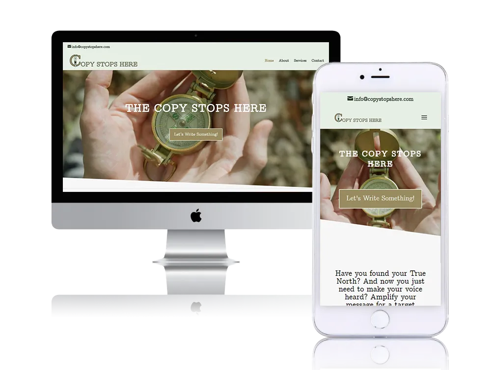 Copy Stops Here Website Screenshot PNG Copy Stops Here Website Screenshot PNG