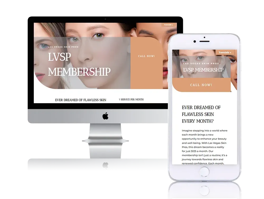 LVSP Membership LP Website Screenshot LVSP Membership LP Website Screenshot