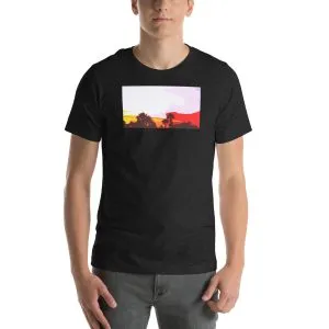 Unisex Staple T-Shirt Black Heather Front