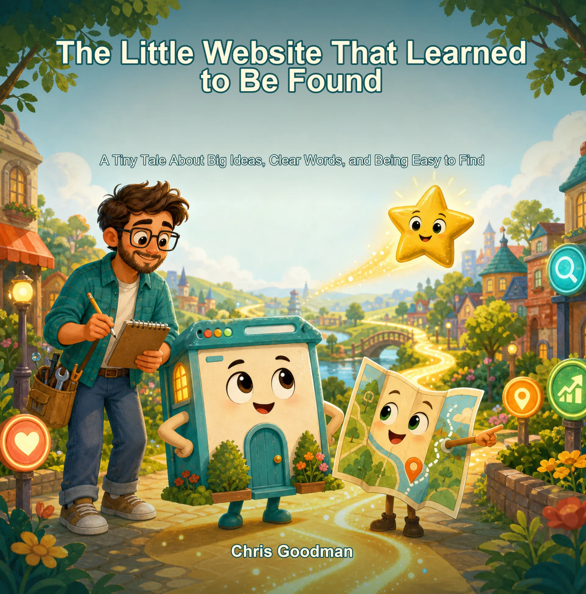 Cover of The Little Website That Learned to Be Found by Chris Goodman