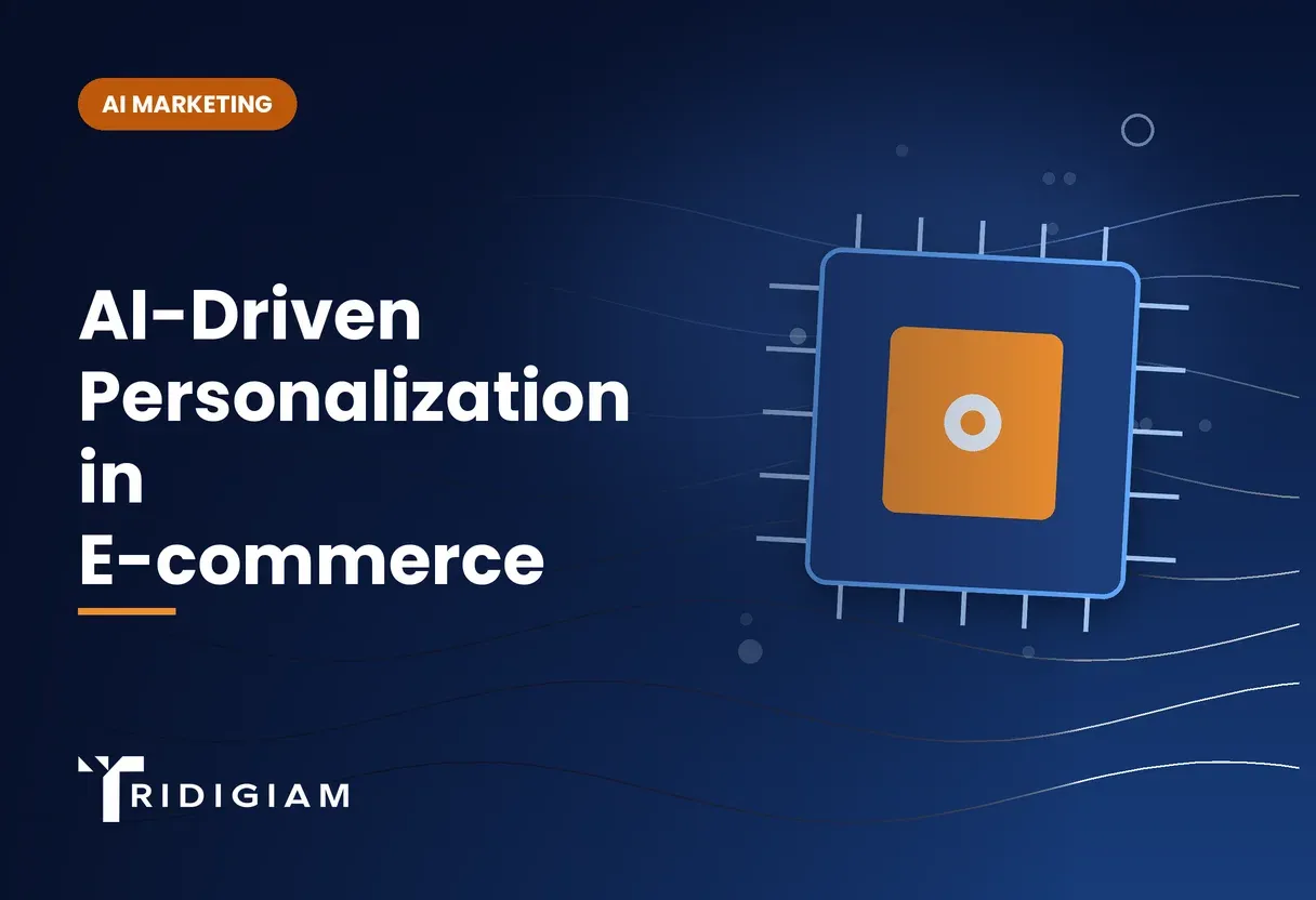AI-Driven Personalization in E-commerce Computer chip and neural network illustration for AI-Driven Personalization in E-commerce