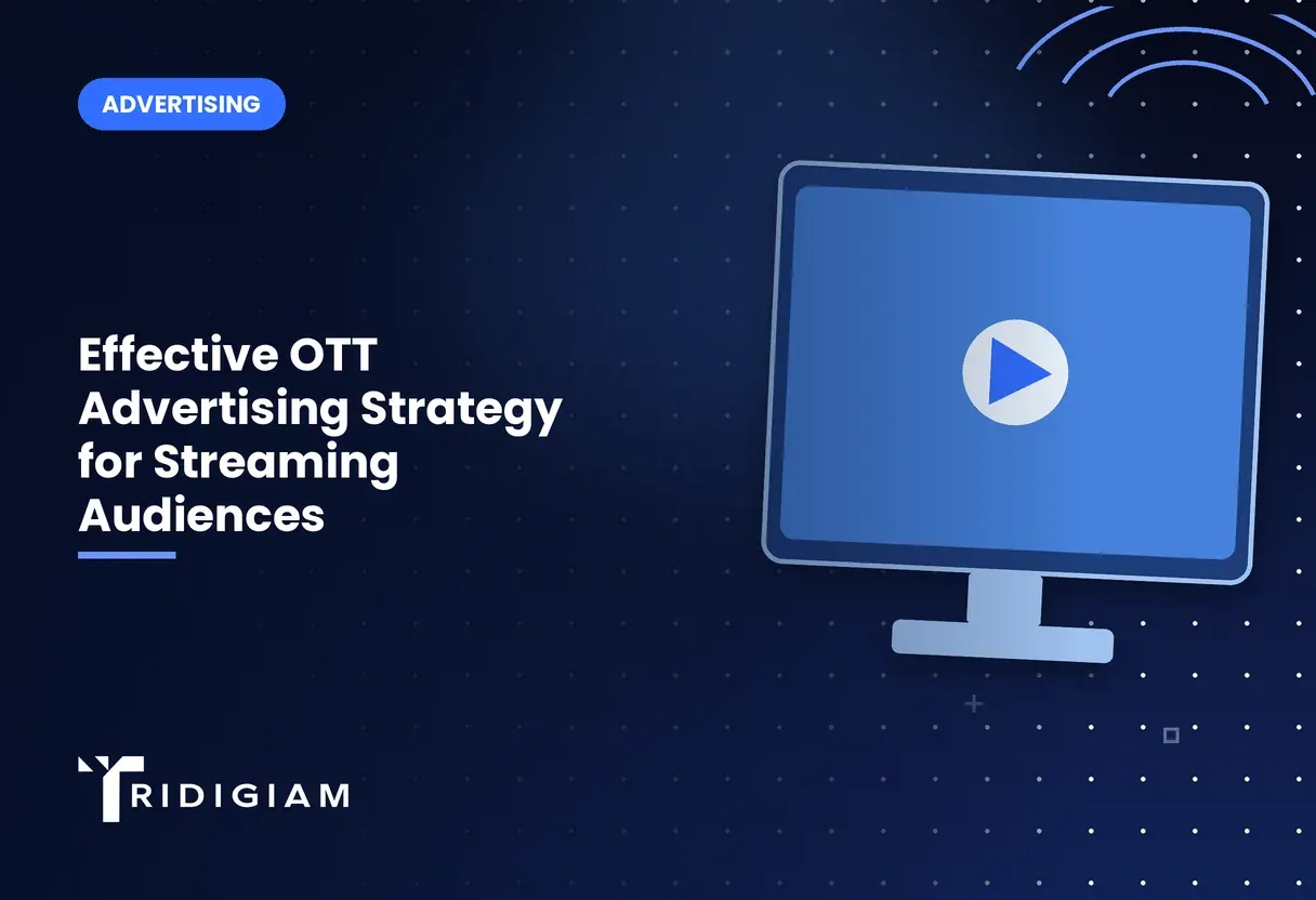 Effective OTT Advertising Strategy for Streaming Audiences Streaming TV with a play button for Effective OTT Advertising Strategy for Streaming Audiences