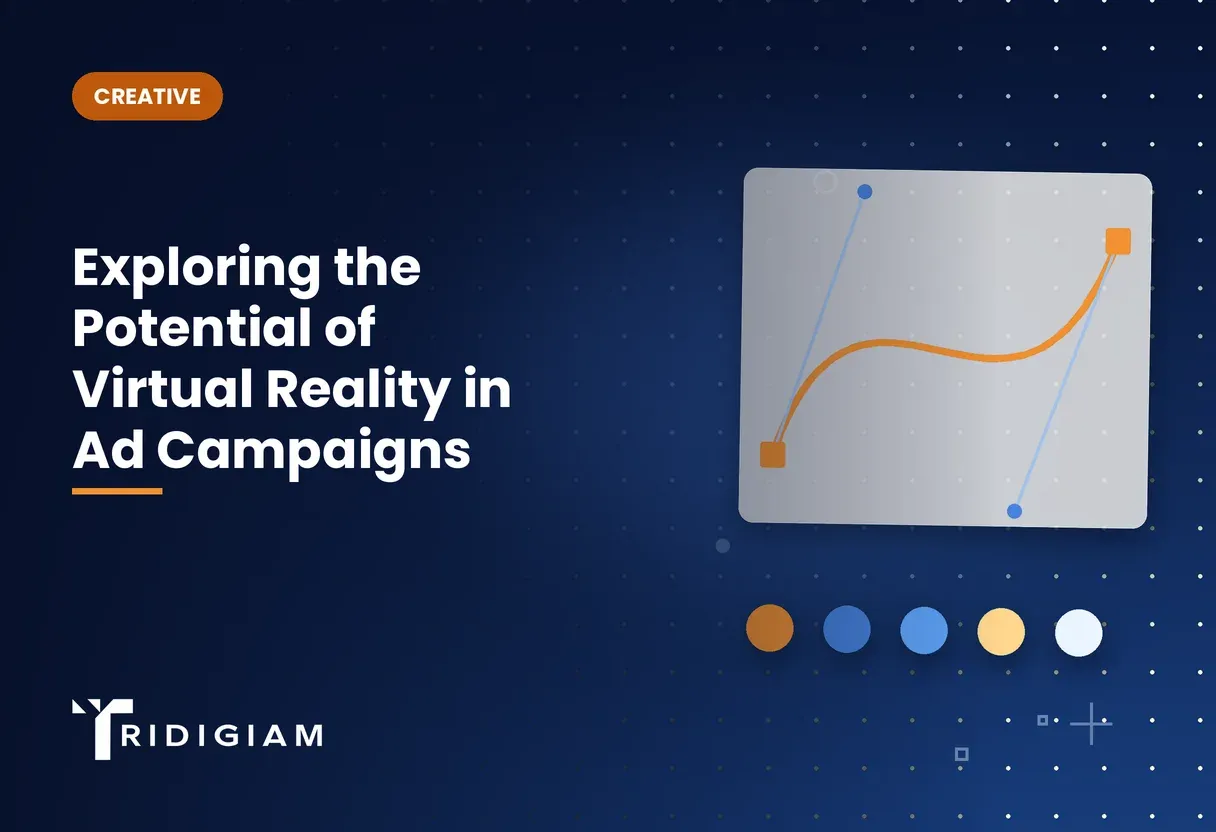 Exploring the Potential of Virtual Reality in Ad Campaigns Design canvas with a curve and color swatches for Exploring the Potential of Virtual Reality in Ad Campaigns