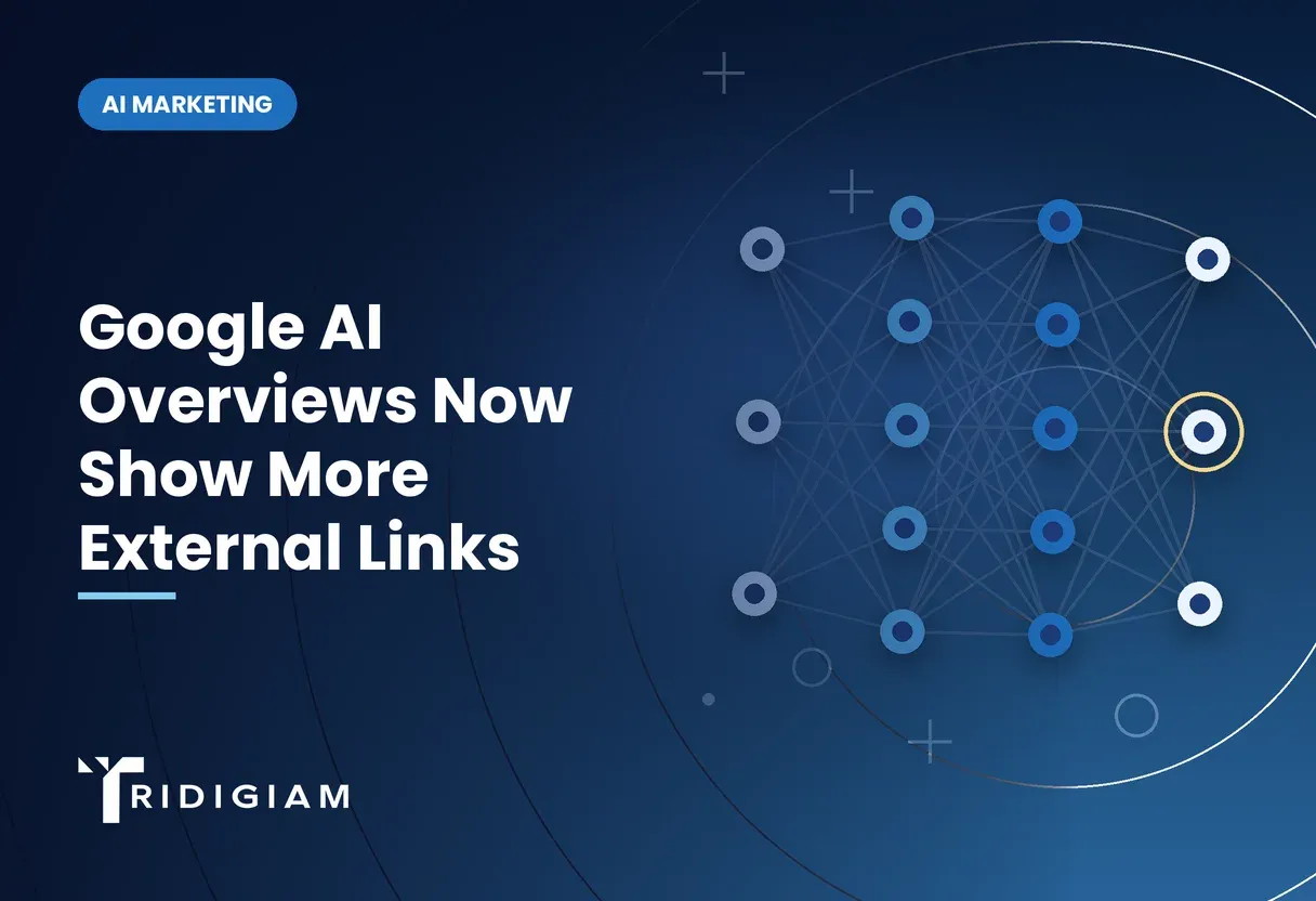 Layered neural network diagram for Google AI Overviews Now Show More External Links