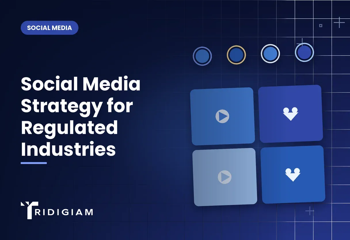 Social media tiles and story circles for Social Media Strategy for Regulated Industries