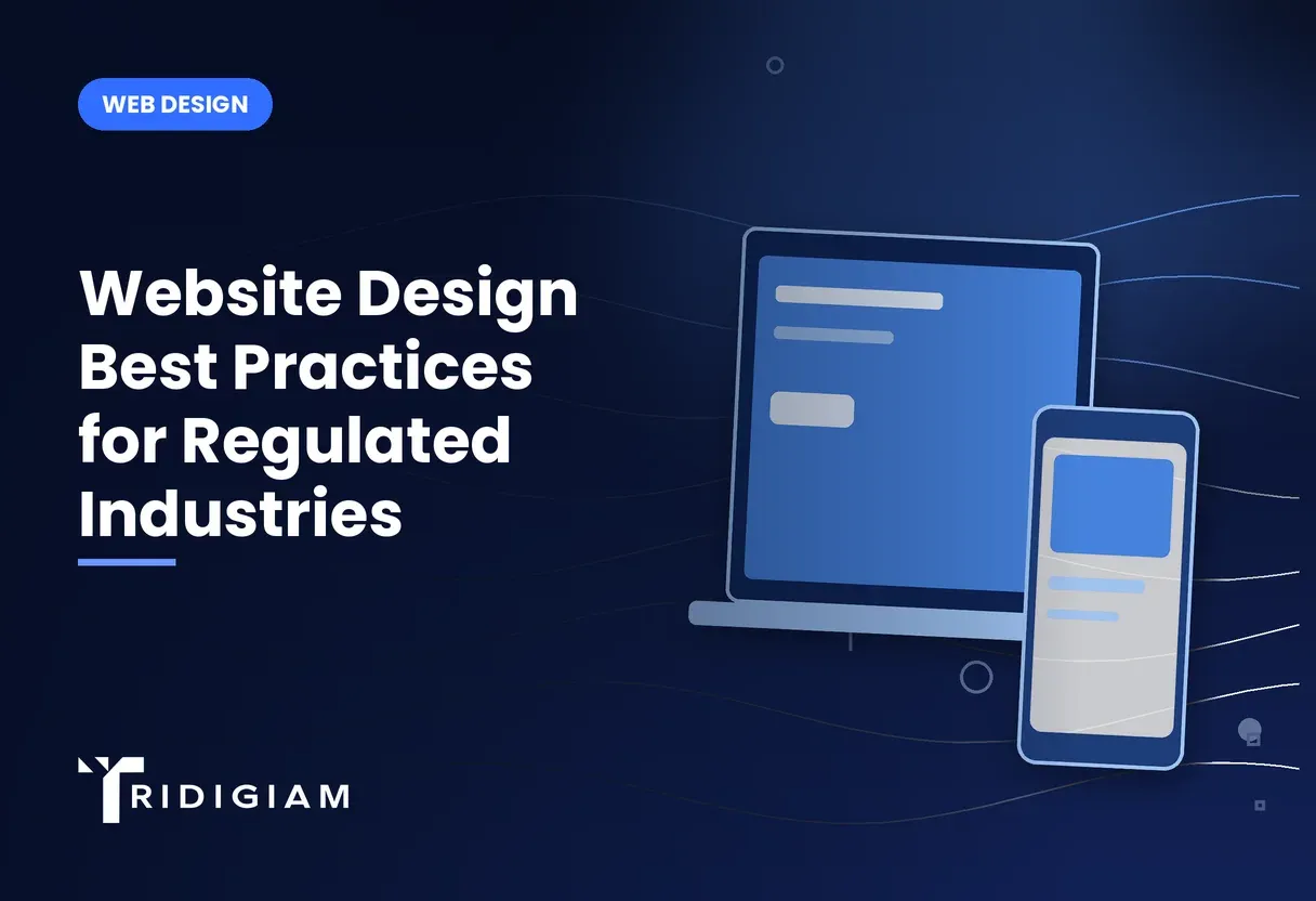 Laptop and phone showing a responsive website for Website Design Best Practices for Regulated Industries