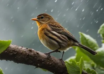 oiseau qui annonce la pluie
