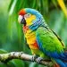 perroquet ร plumes colorรฉes