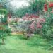 Bain dโoiseaux propre avec eau renouvelรฉe au jardin