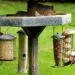 Mangeoire anti-รฉtourneaux adaptรฉe aux petits oiseaux du jardin