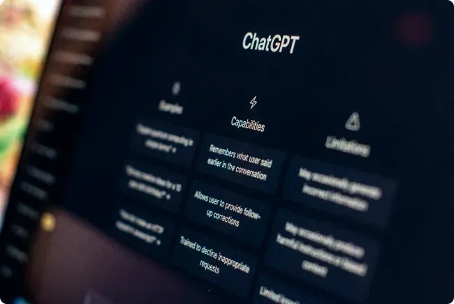 chatGPTの画面