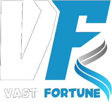 Blue and white logo with large letters "VF" followed by "Vast Fortune." A gray and blue swoosh accents the design, embodying the reliability expected from top magnetic centrifugal pump suppliers.