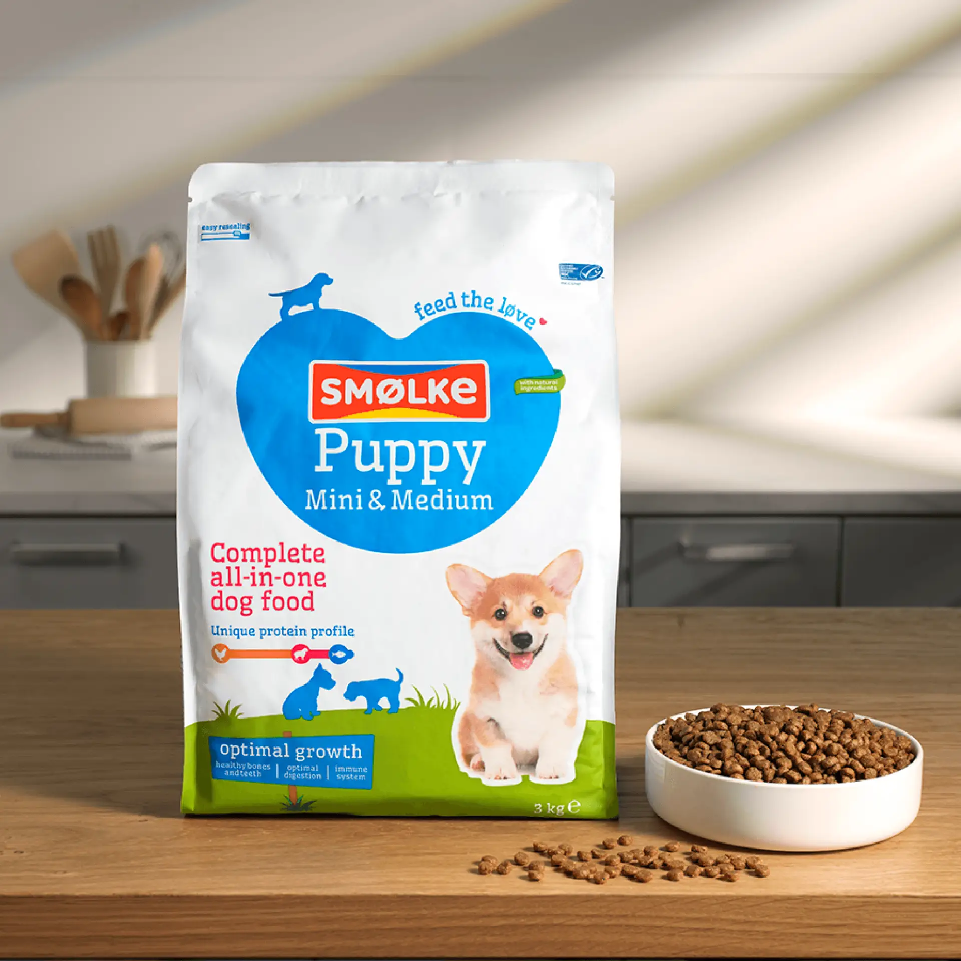 Smolke Puppy Mini & Medium 3 kg - Afbeelding 2