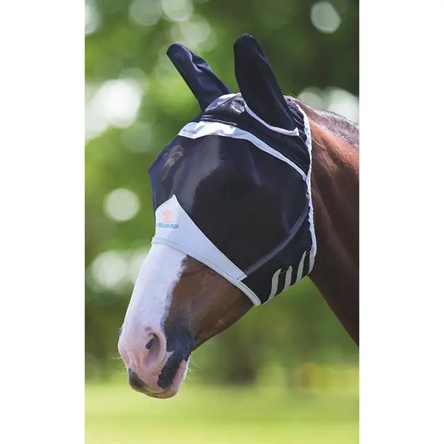 Shires Fly Guard PRO Fine Mesh Vliegenmasker Zwart