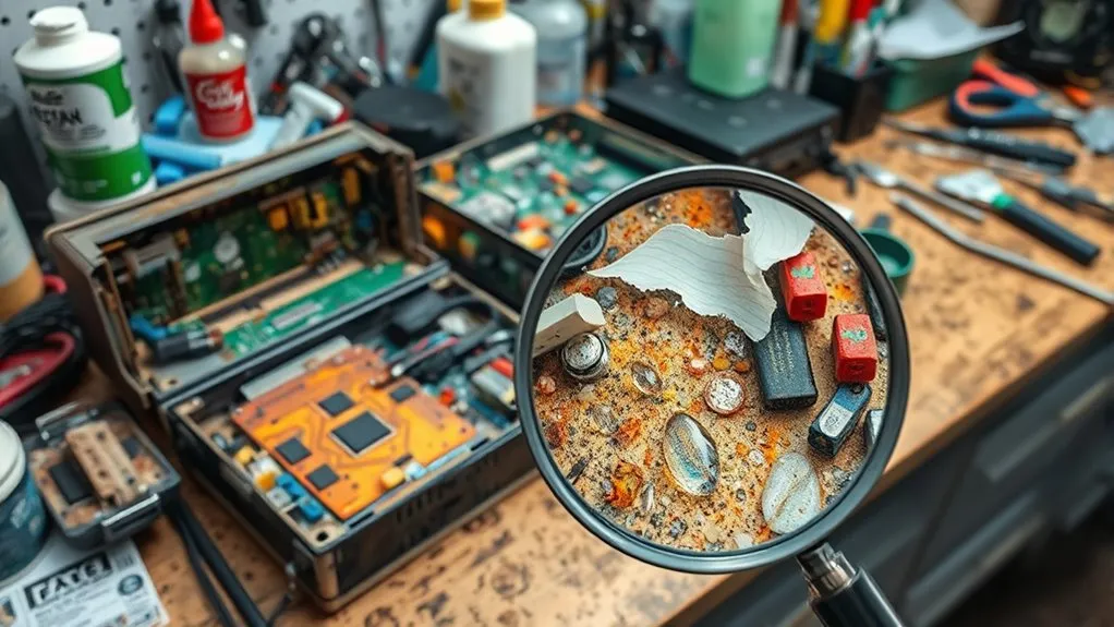 evaluating electronics water damage