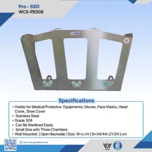 Medical-grade utility cart positioned in a modern clinical environment with ergonomic handles and smooth-rolling casters