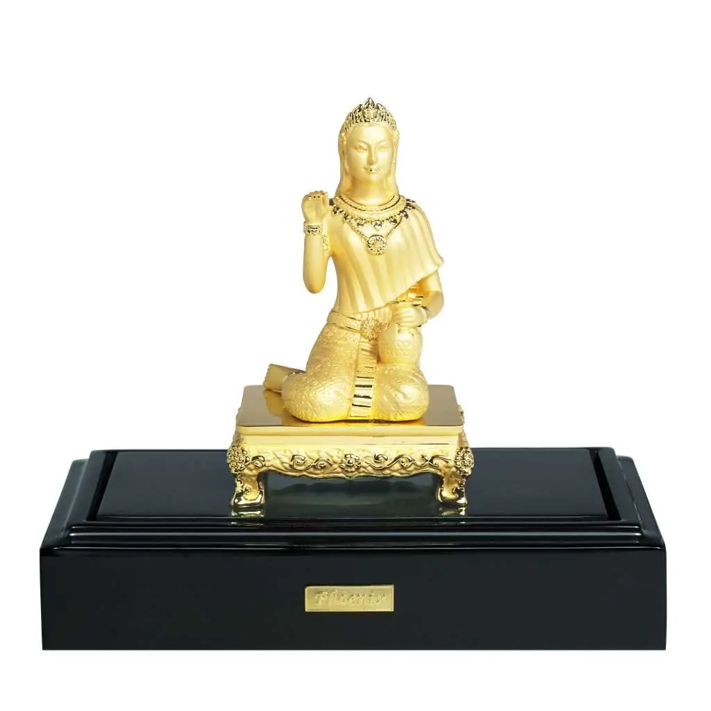 24K Gold Plated Statue Phoenix Metal Gold - Nang Kwak