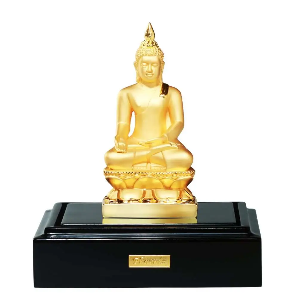 24K Gold Plated Statue Phoenix Metal Phra Pairee Pinas (3 INCH Lap)