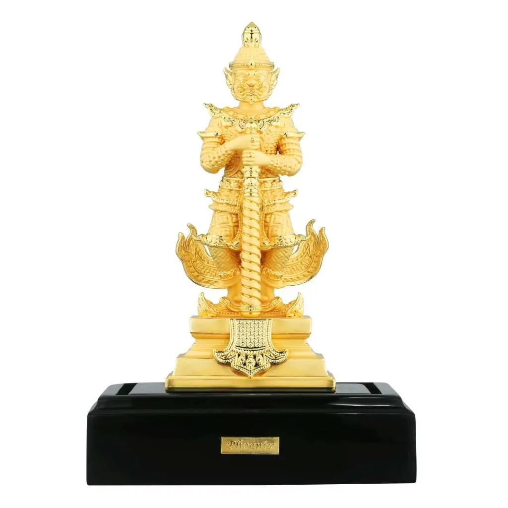 24K Gold Plated Statue Phoenix Metal Vessuwan (21 CM Height)