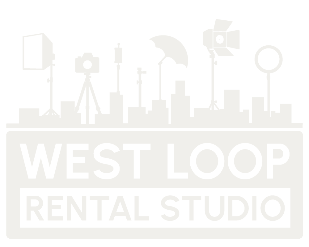 West Loop Rental Studio Logo with Equipment