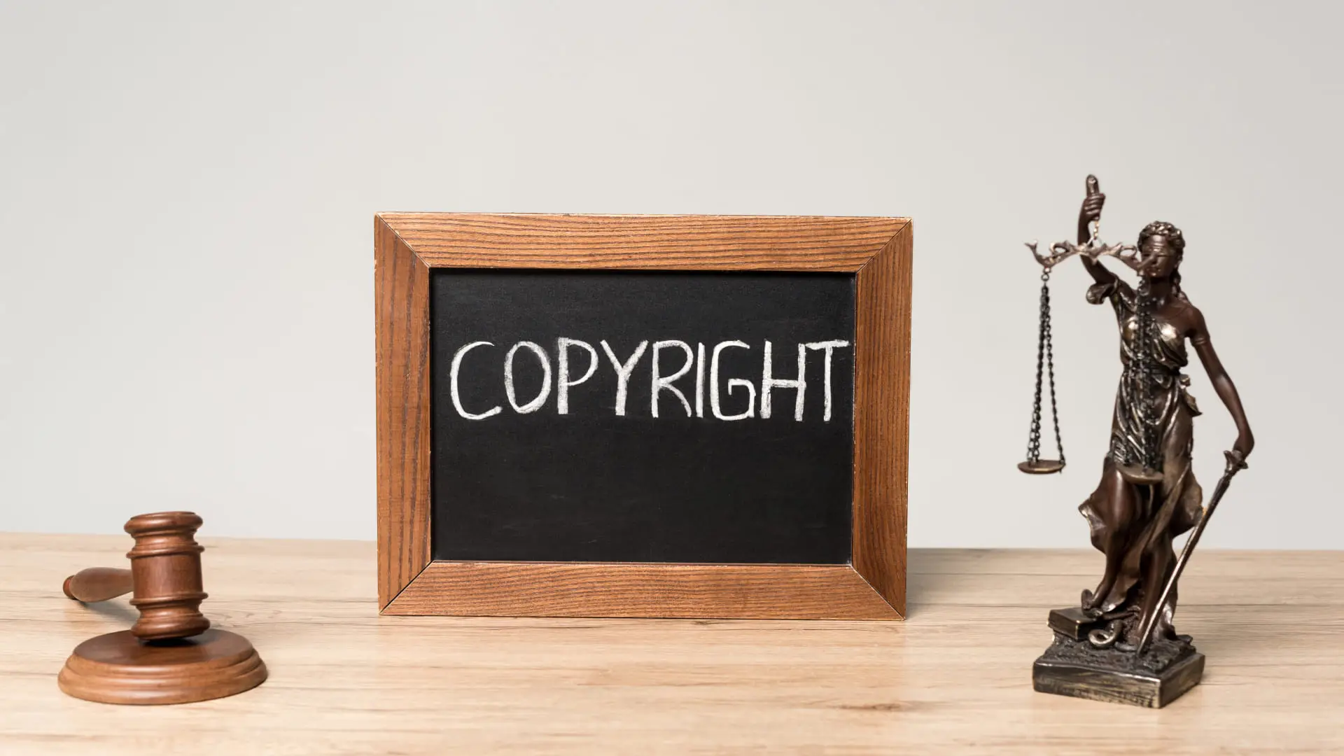 Copyright law and legal protection concept for intellectual property