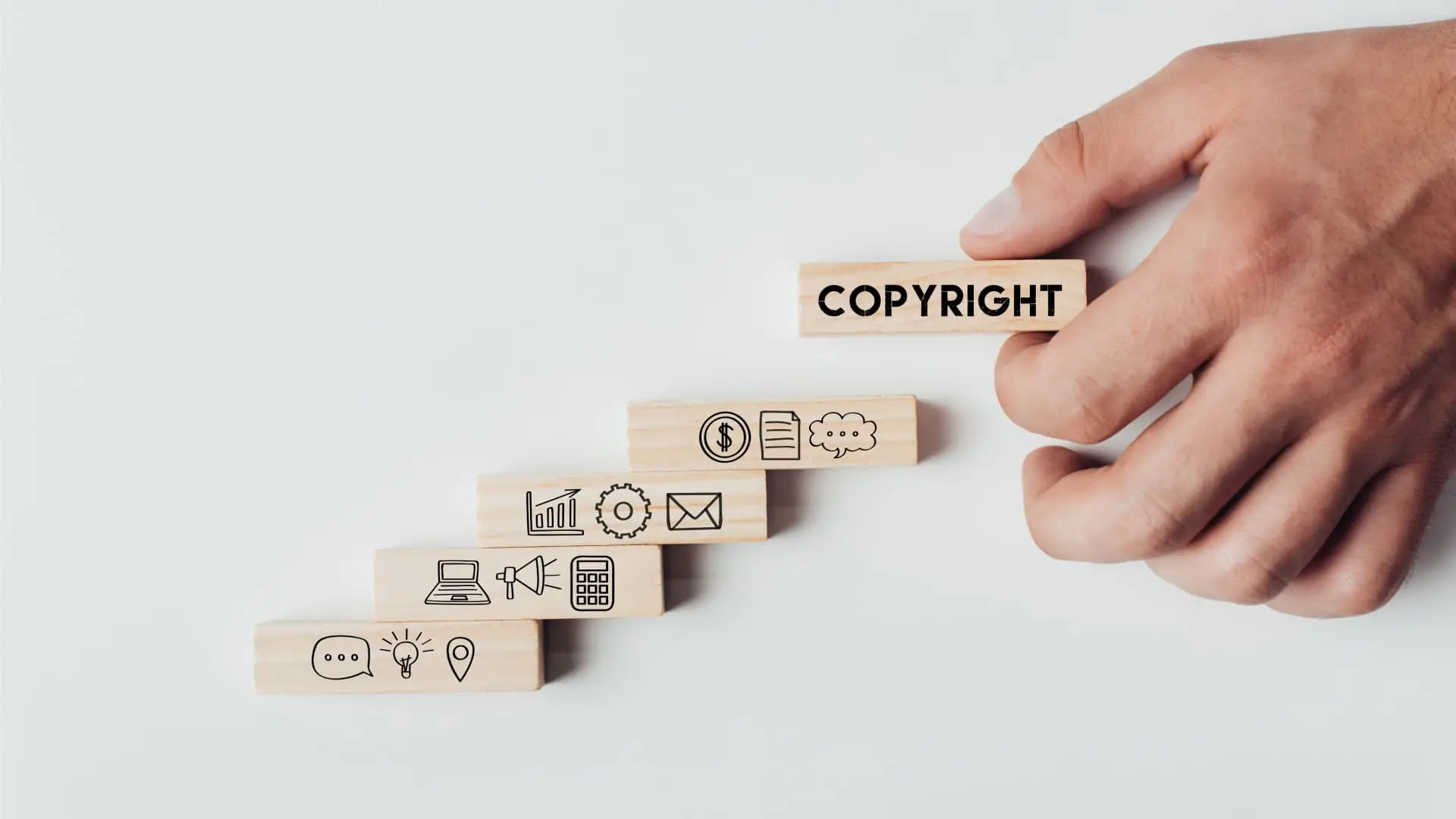Copyright protection concept for creative and business assets
