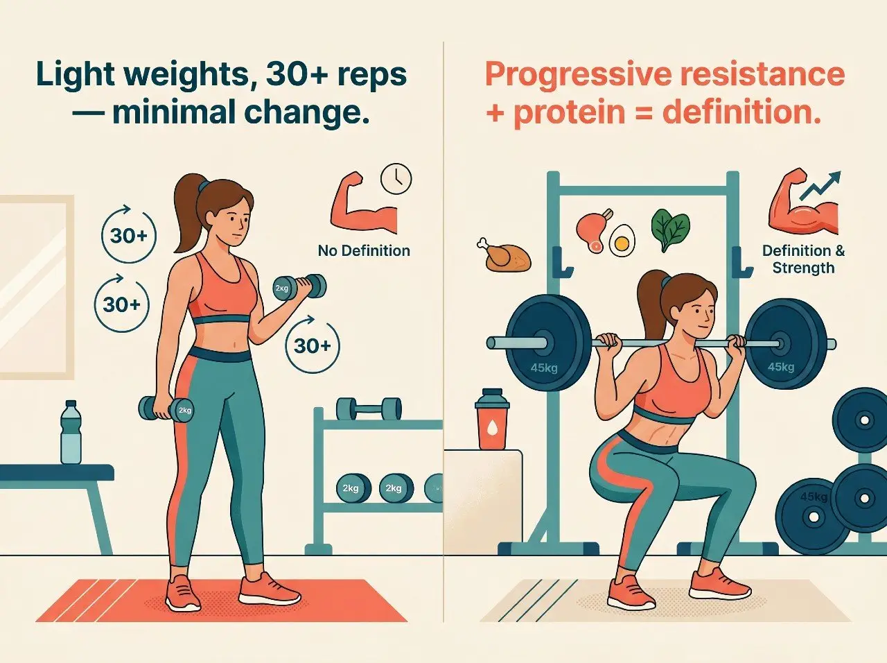 what's the difference between toning and building muscle for women 07 Toning vs Building Muscle For Women: What Science Actually Says