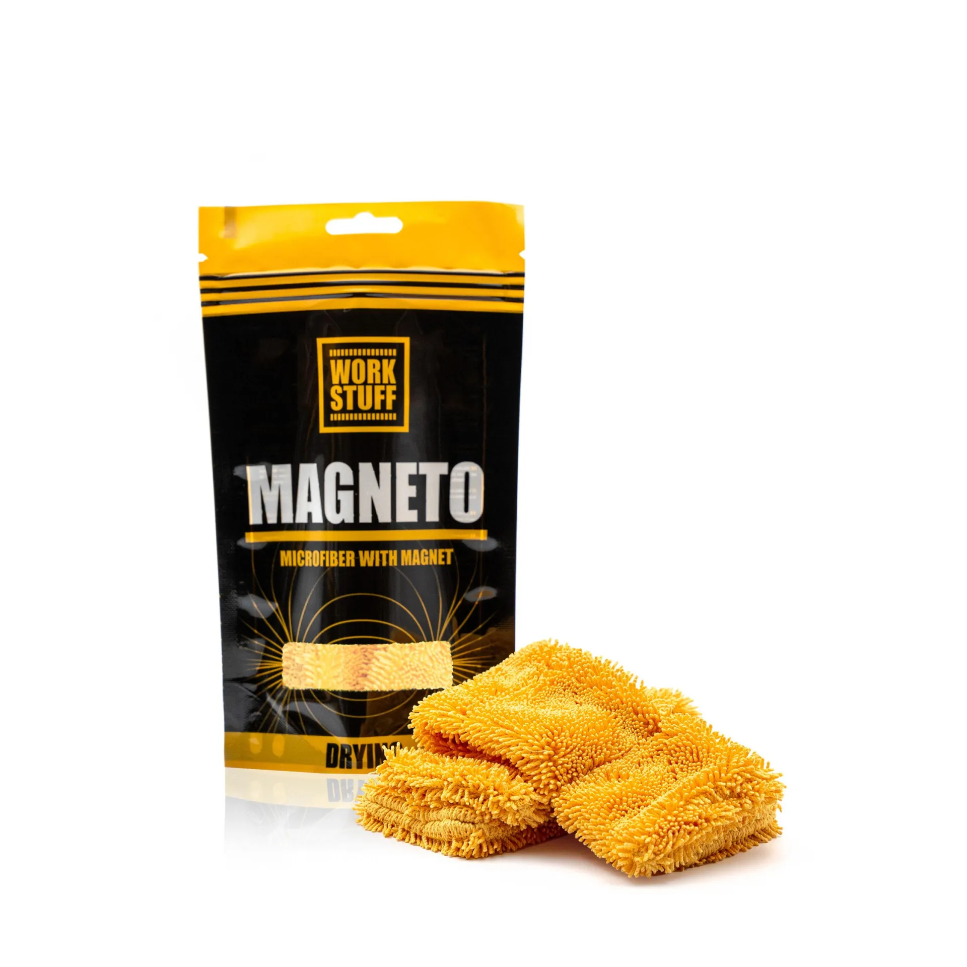 magneto microfiber with magnets