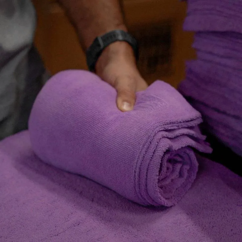 gentleman drying towel