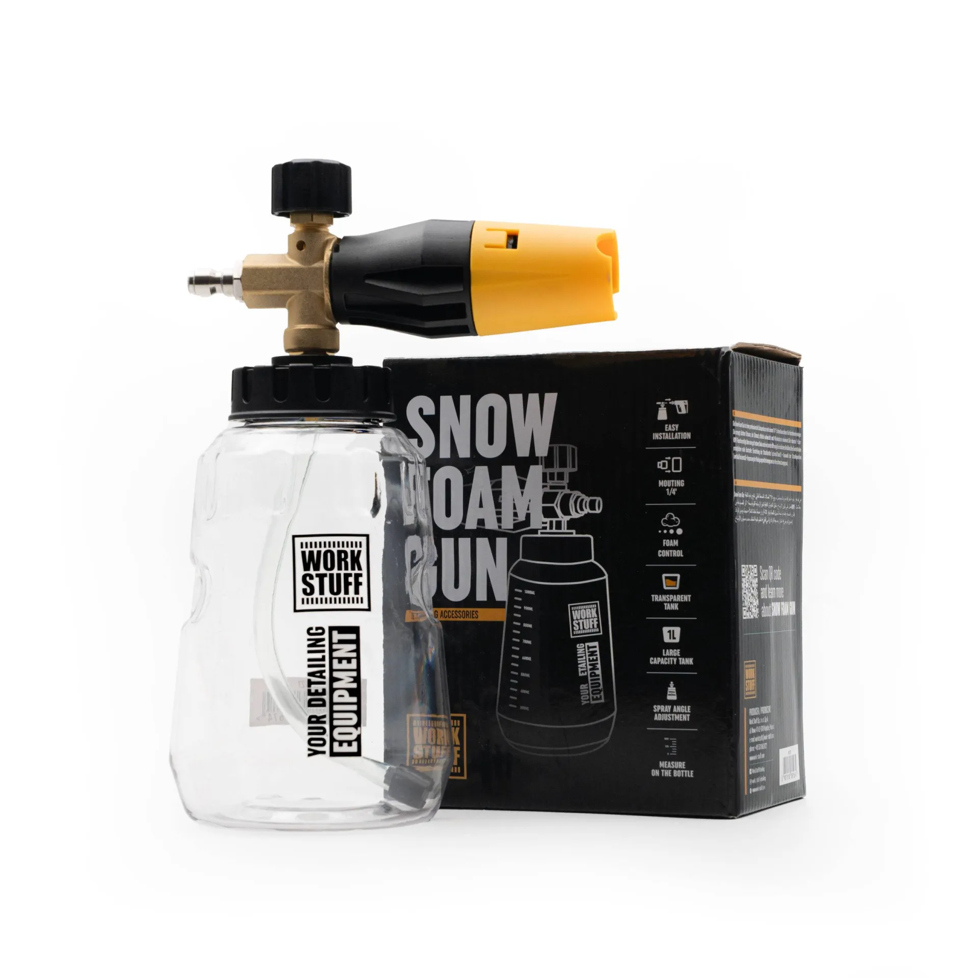 Snow Foam Gun 1L foam cannon for car detailing pre-wash