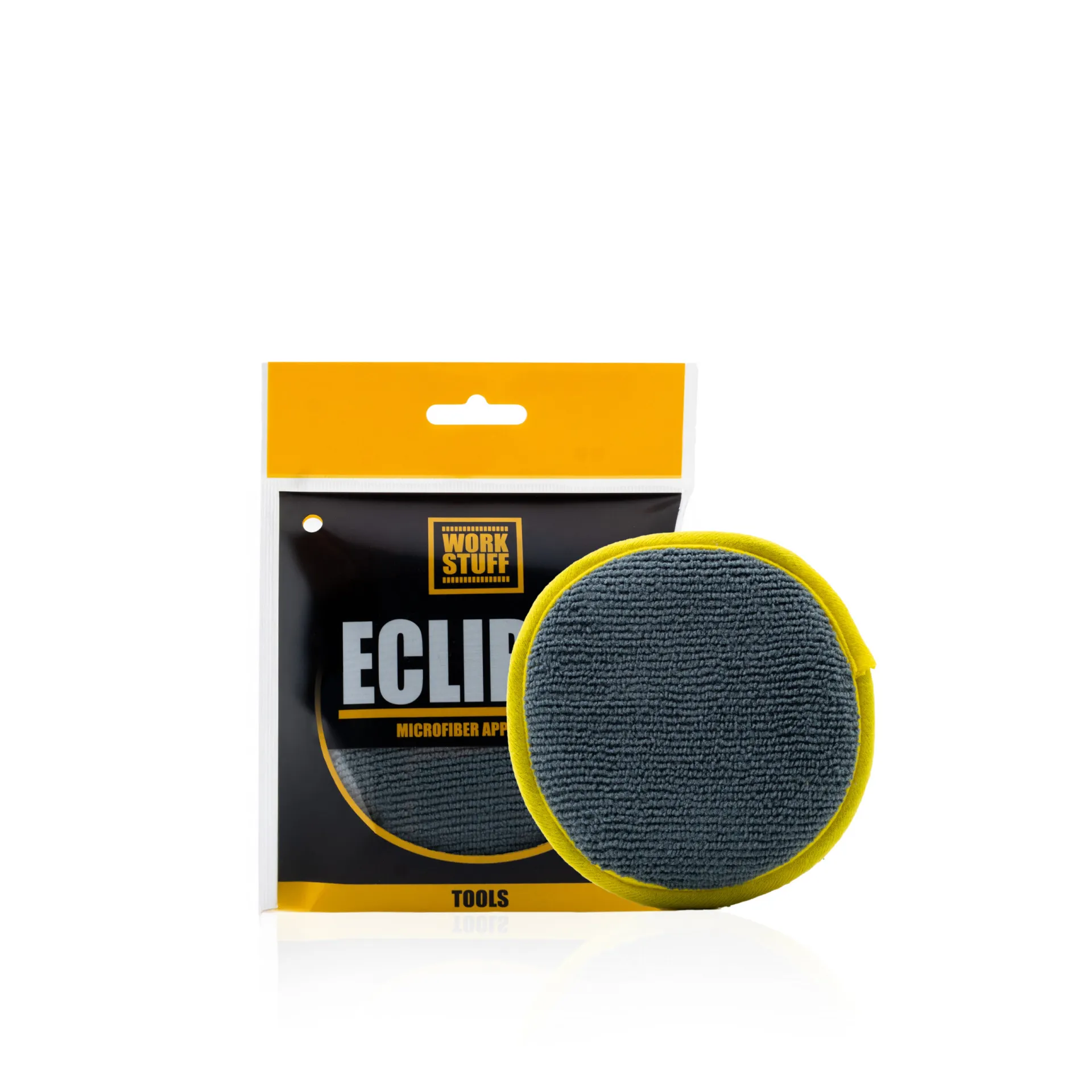 Eclipse microfiber applicator for wax sealant coating and leather care
