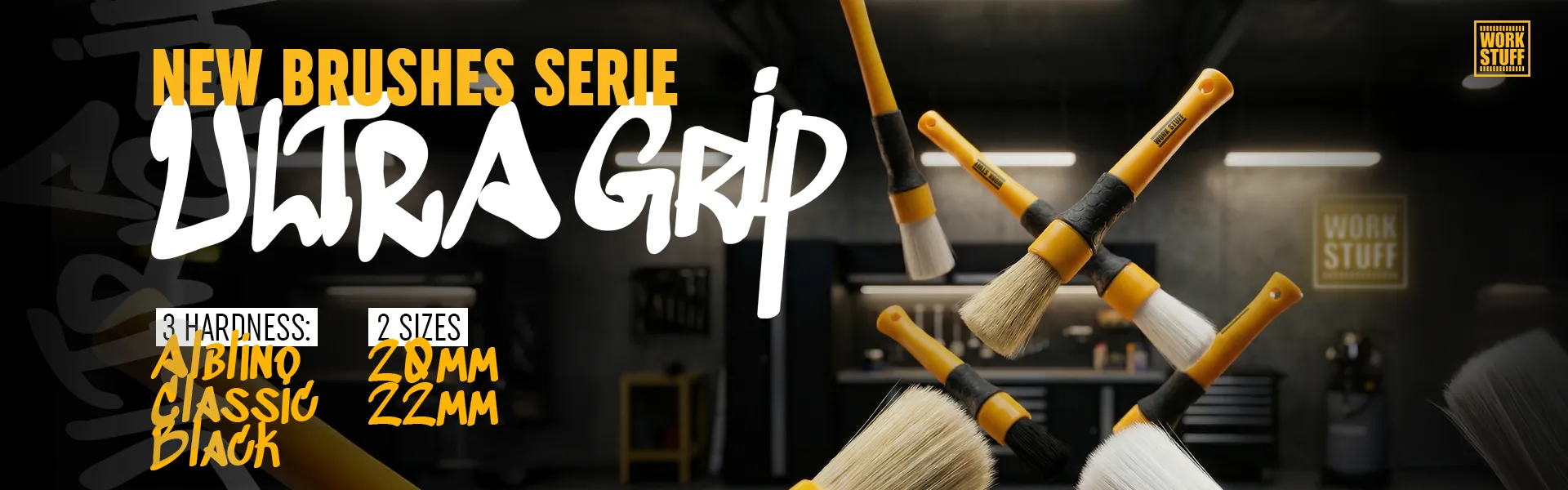 Ultra Grip detailing brushes