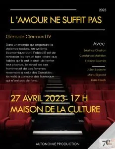 Affiche "l'amour ne suffit pas"