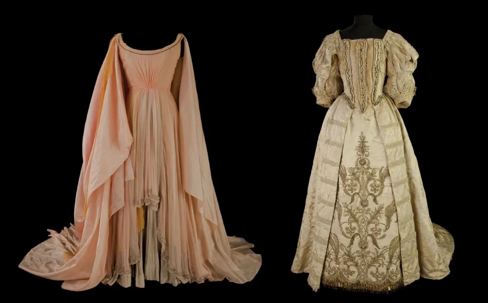 Costume porté par Maria Callas pour le rôle de Norma dans "Norma" Costume porté par Sarah Bernhardt pour le rôle de la Reine dans "Ruy Blas"
