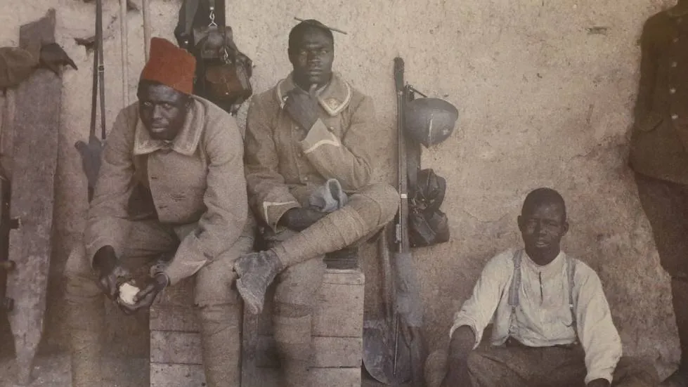 Tirailleurs d'Afrique Autochrome 1917 Paul Castelnau