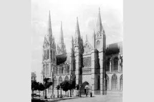 Projet des 4 flèches du transept de la cathédrale de Clermont Archives départementales