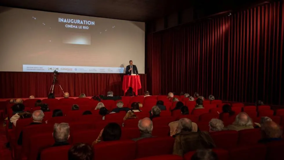 Discours de Sébastien Galpier, vice président du conseil départemental lors de l'Inauguration du Rio / Photo CD63