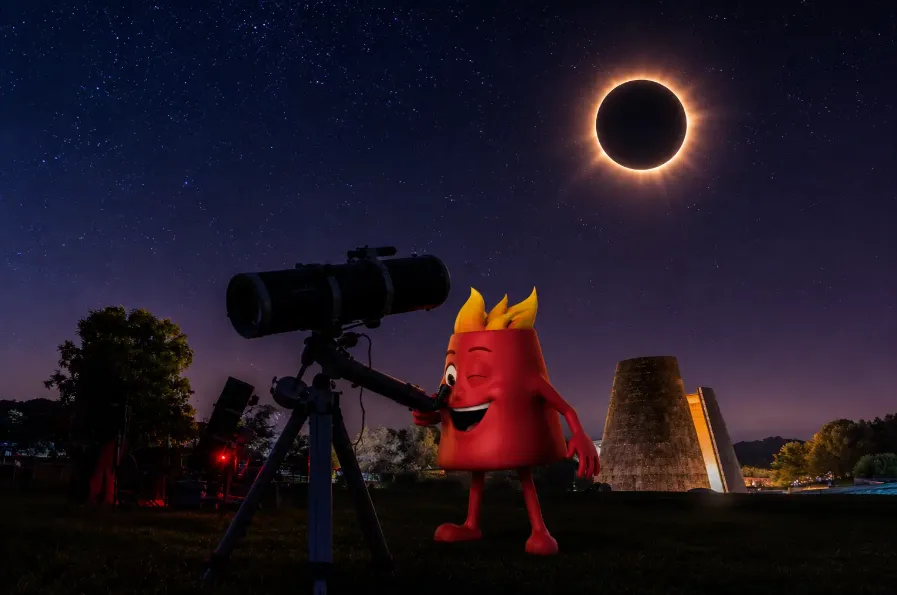Pitoufeu éclipse Illustration Vulcania